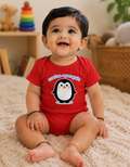 Cool as a Penguin Romper – Cherry Red