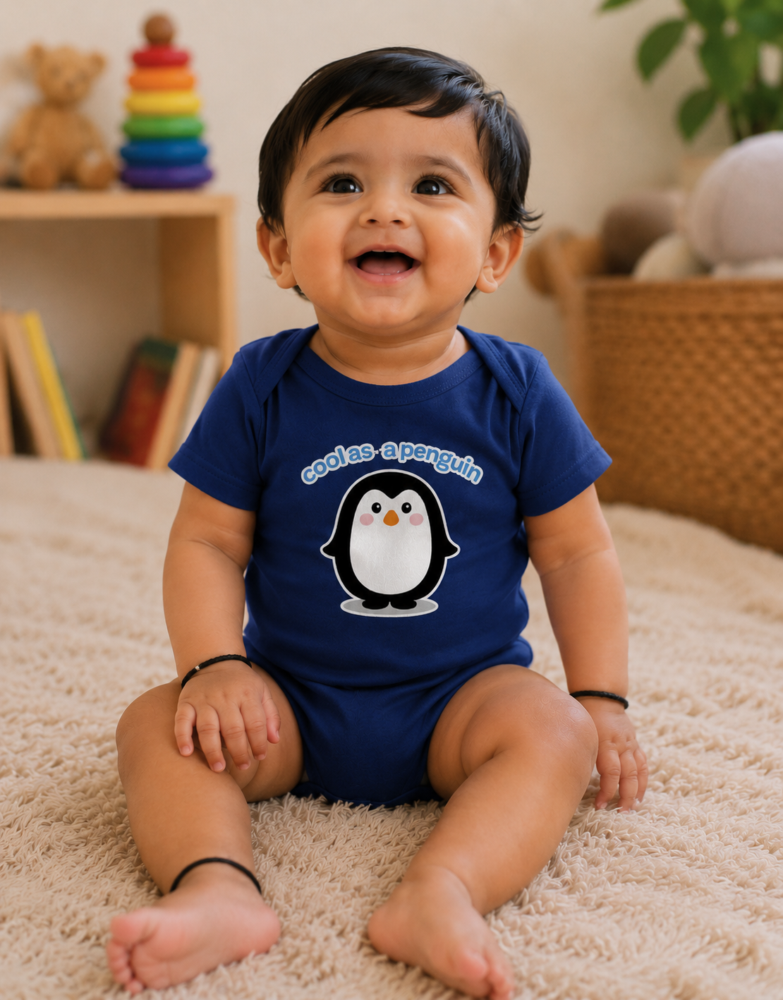 Cool as a Penguin Romper – Navy