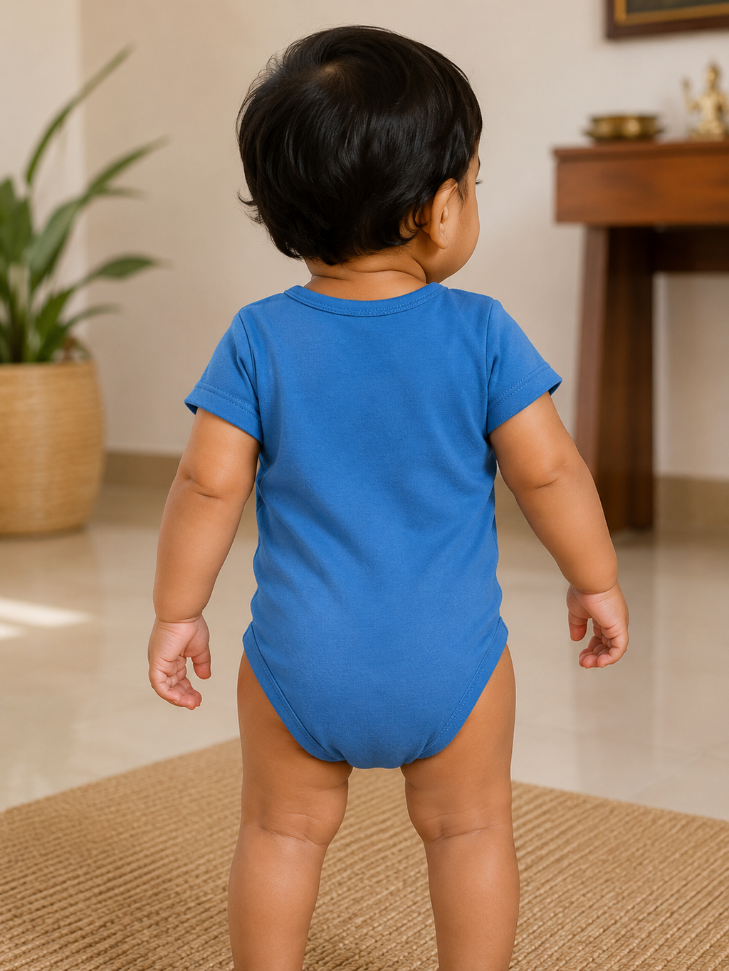 Happy Go Lucky Romper – blue
