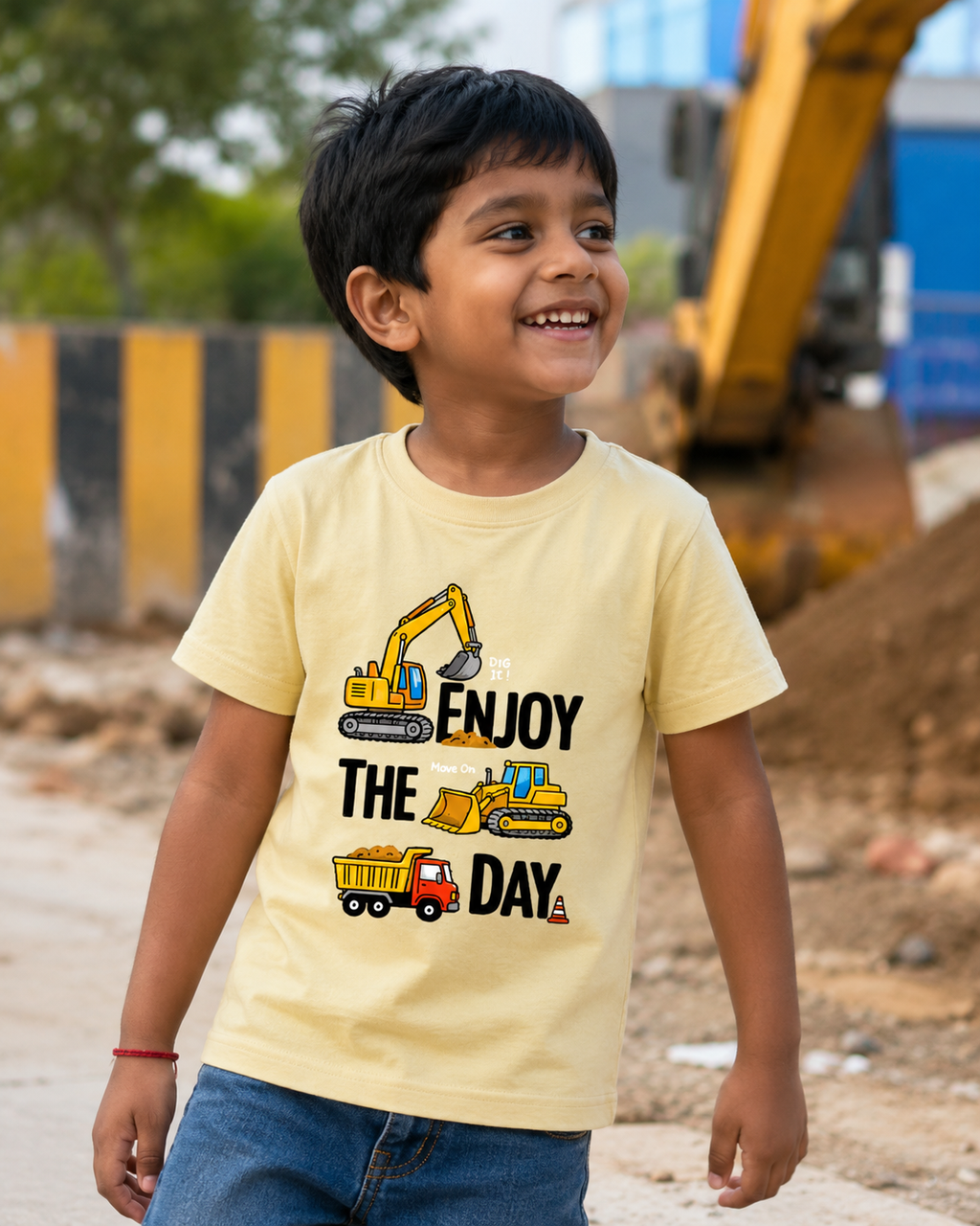 Enjoy The Day Tee - Beige