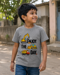 Enjoy The Day Tee - Heather Grey