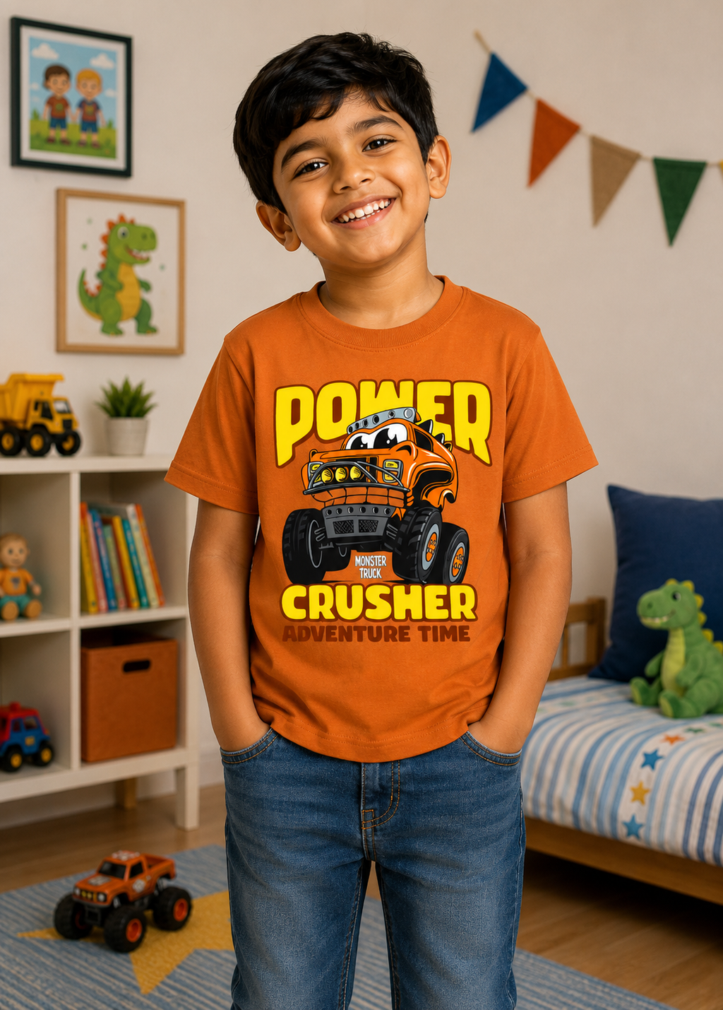 Power Crusher Tee - Rust Orange