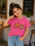 Boba Bear Tee – Candy Pink