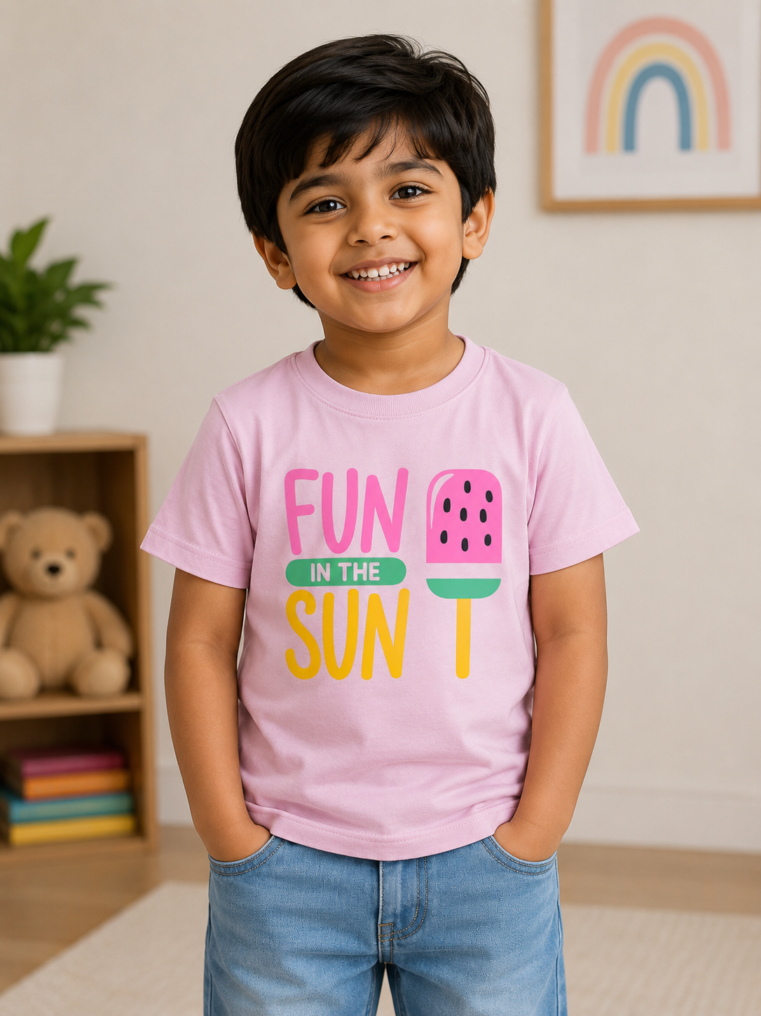 Sunny Pop Tee – Pink