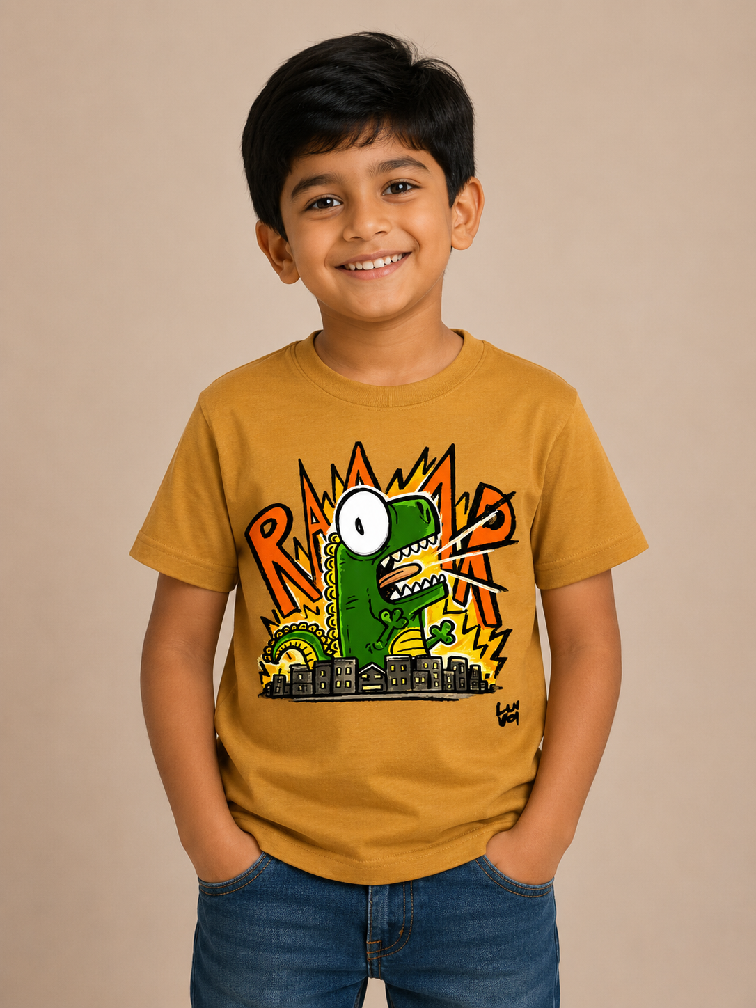 Dino Roar Tee – Golden Roar