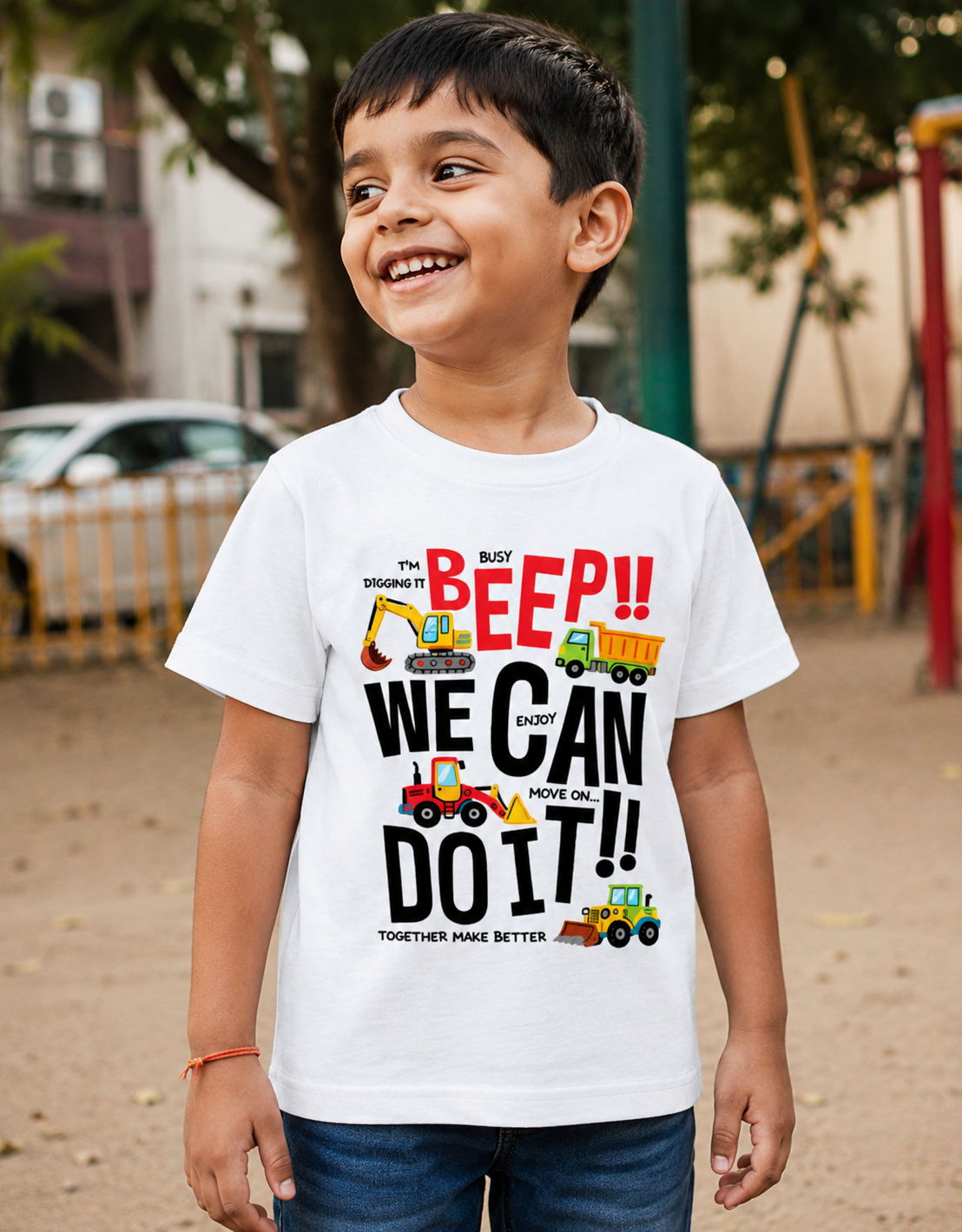 Beep Adventure Tee - White
