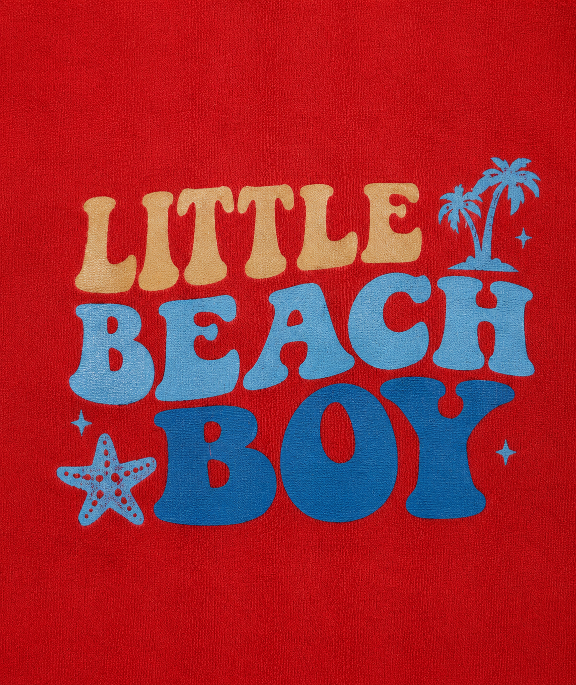 Little Beach Boy Romper – Red