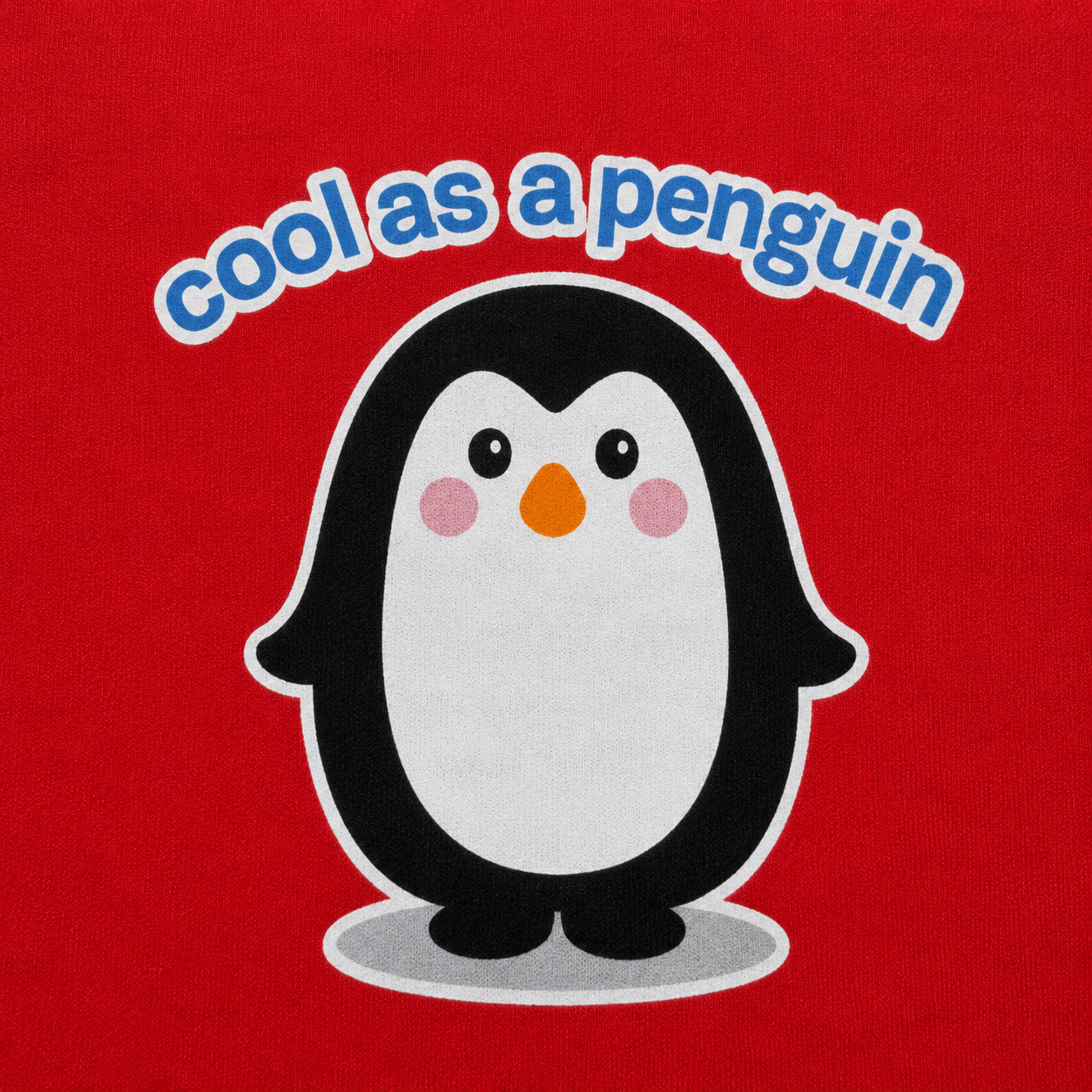 Cool as a Penguin Romper – Cherry Red