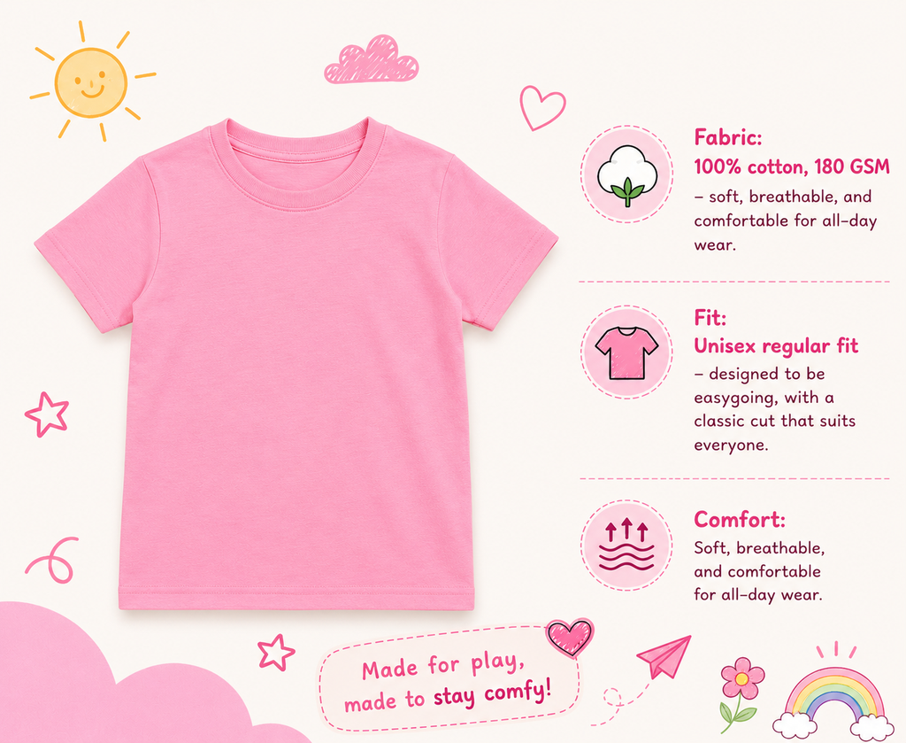 Boba Bear Tee – Candy Pink