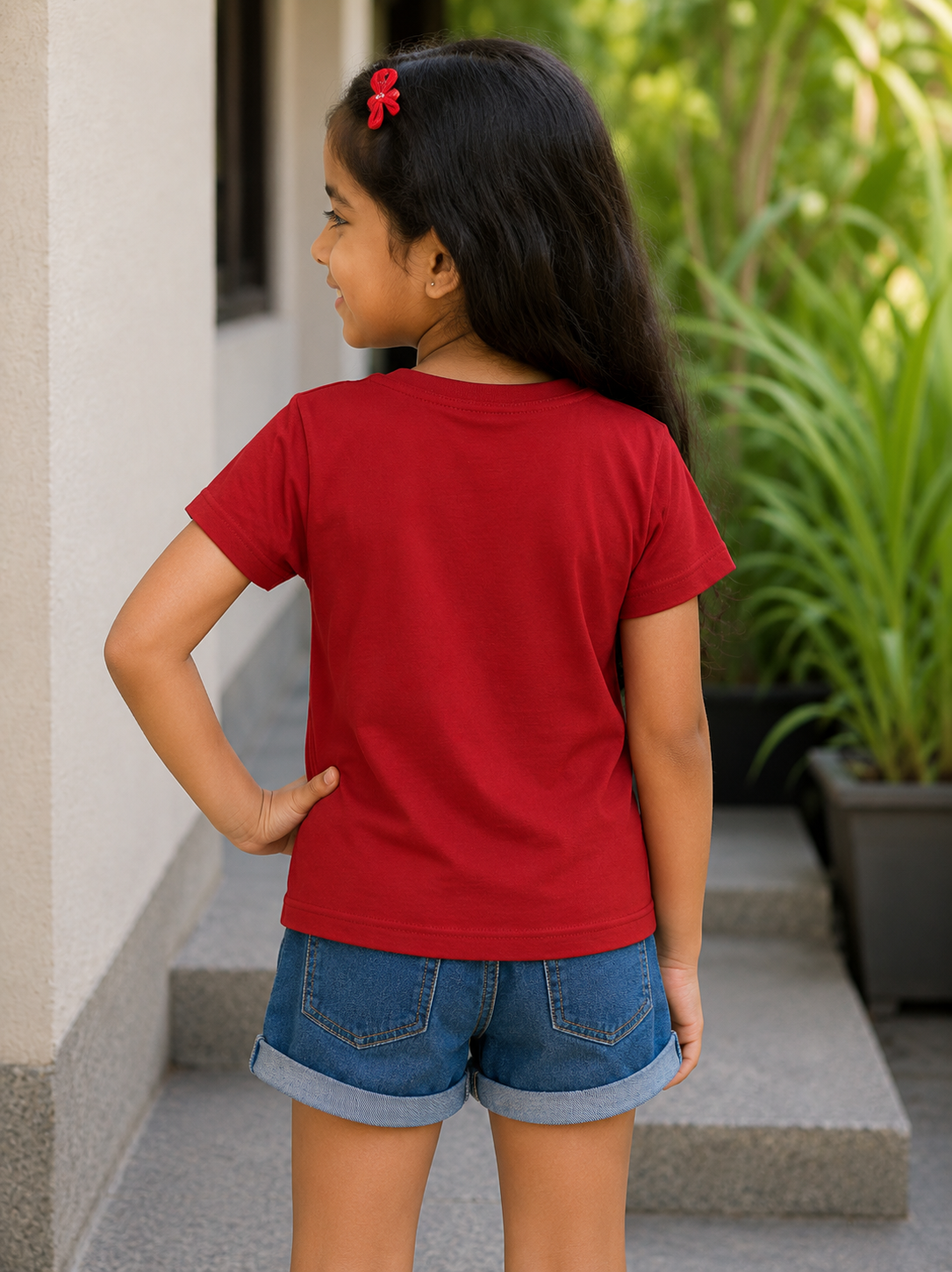 Butterfly Jar Tee – Ruby Red