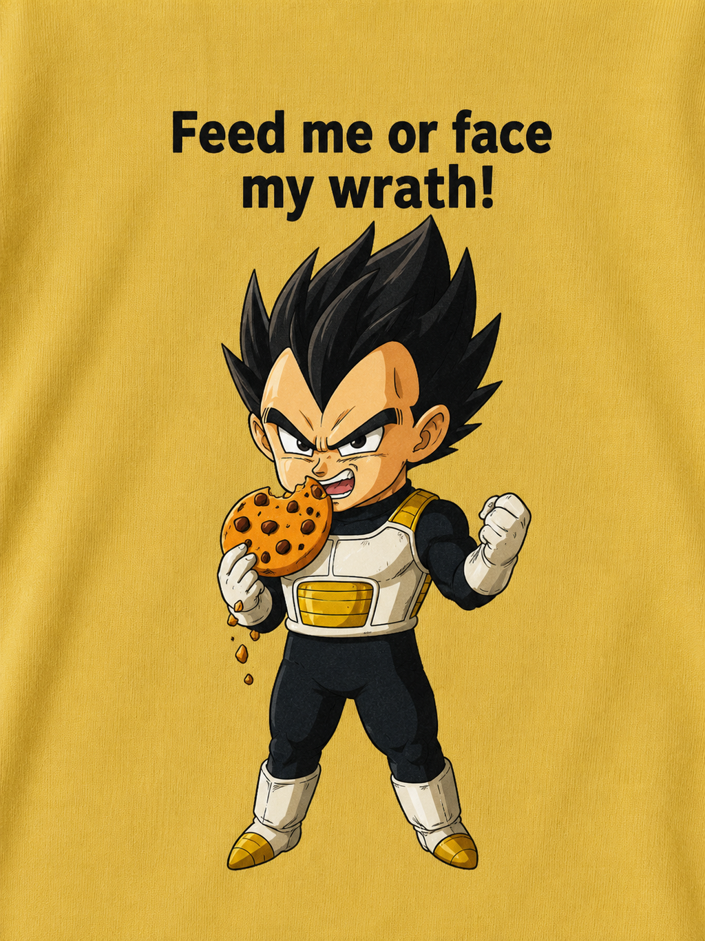 Feed Me or Face My Wrath Romper – Mustard