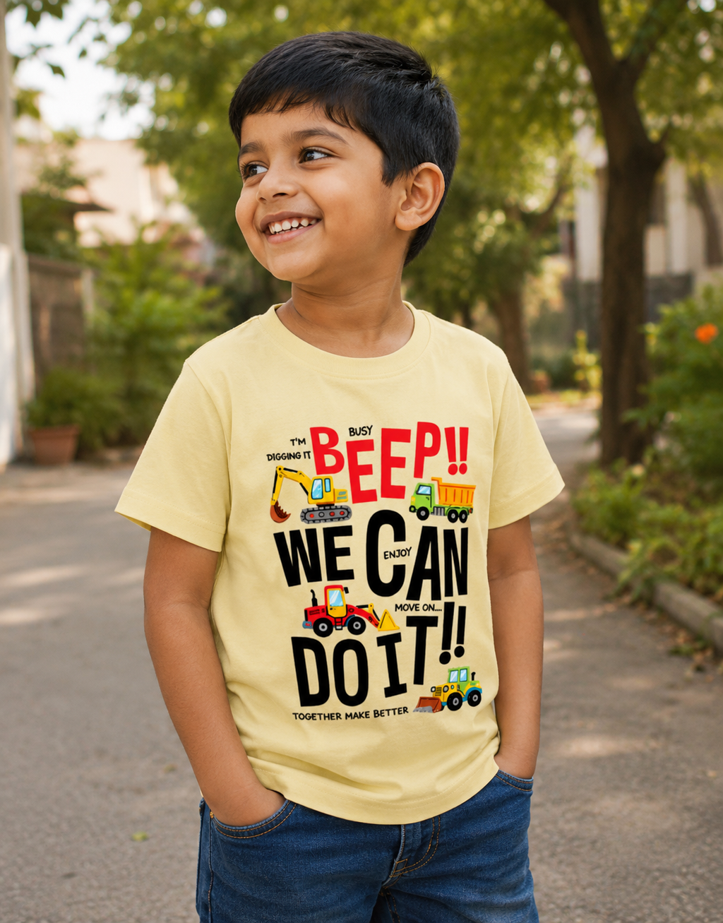 Beep Adventure Tee - Beige