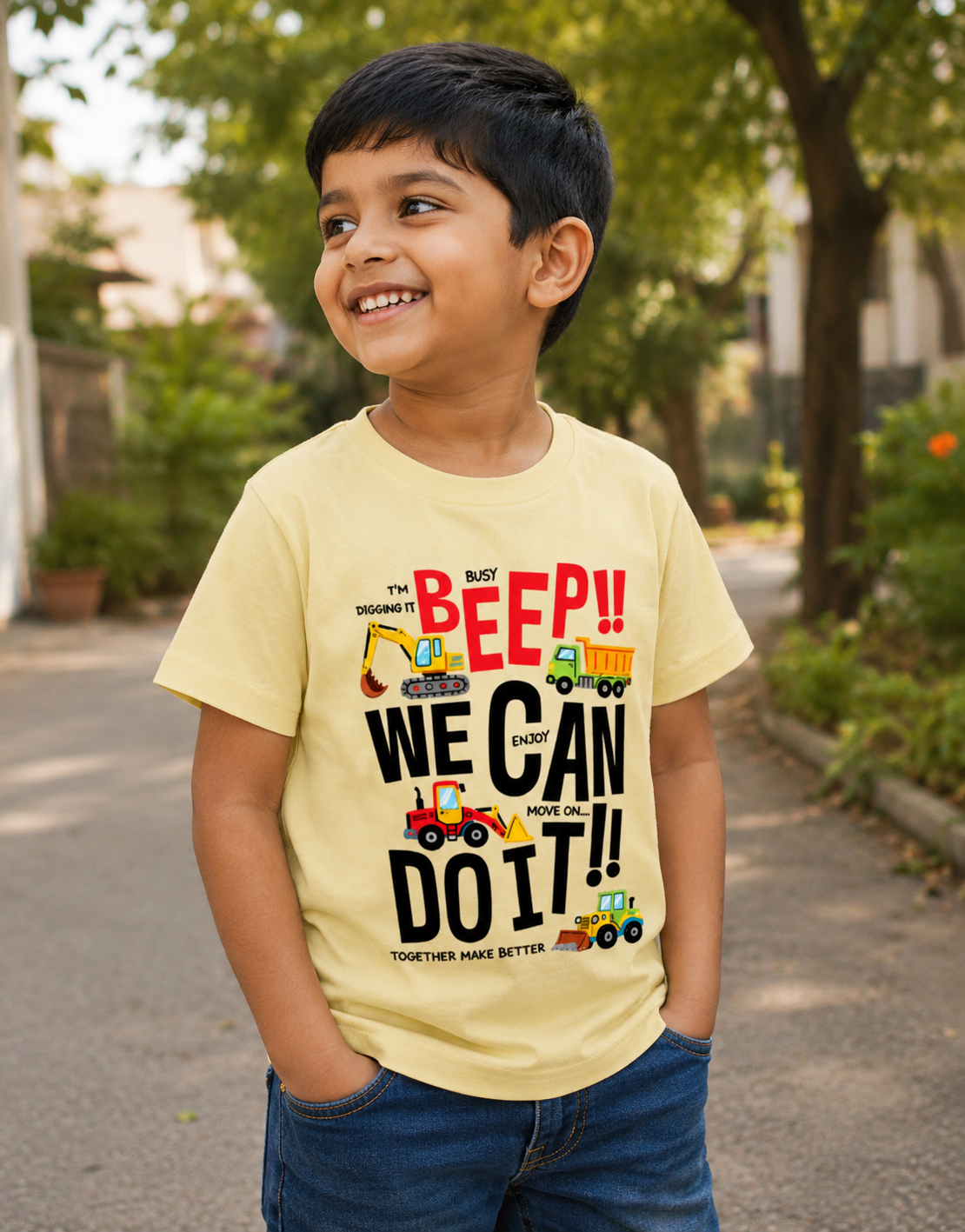 Beep Adventure Tee - Beige